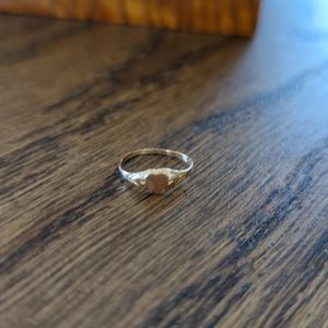 10k yellow gold heart ring child's